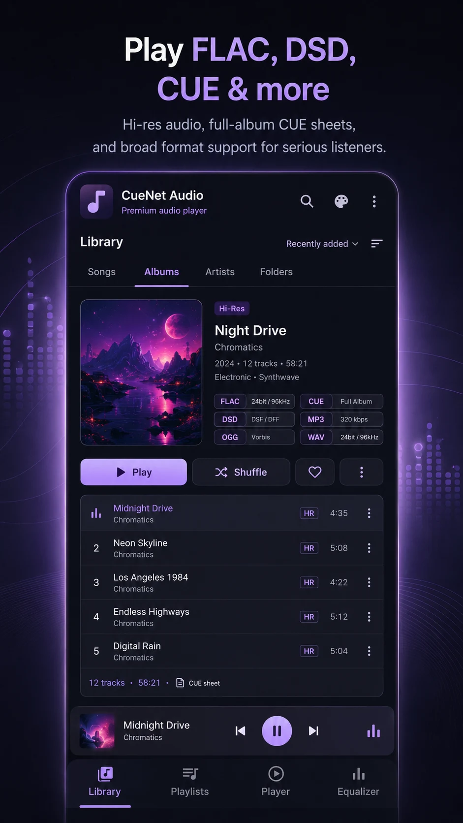 CueNet: Hi-Res FLAC Player screenshot